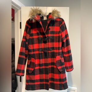 LL Bean buffalo plaid jacket